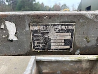 Kraancontainer puinbak kiepbak 1000l 2000kg - 1996 - overige hijs- en heftechniek - afbeelding 4 van  5