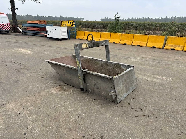 Kraancontainer puinbak kiepbak 1000l 2000kg - 1996 - overige hijs- en heftechniek - afbeelding 2 van  5