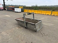 Kraancontainer puinbak kiepbak 1000l 2000kg - 1996 - overige hijs- en heftechniek - afbeelding 2 van  5
