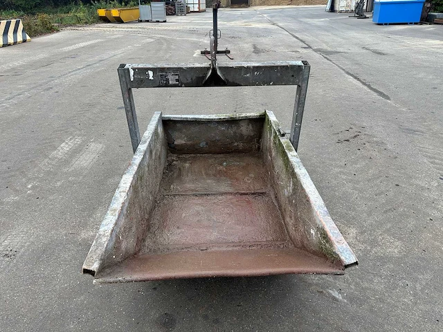 Kraancontainer puinbak kiepbak 1000l 2000kg - 1996 - overige hijs- en heftechniek - afbeelding 3 van  5