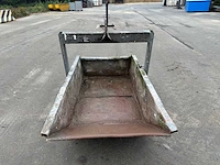 Kraancontainer puinbak kiepbak 1000l 2000kg - 1996 - overige hijs- en heftechniek - afbeelding 3 van  5