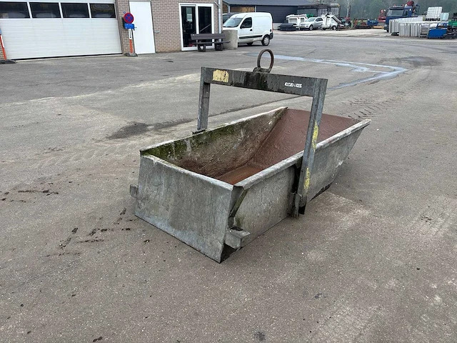 Kraancontainer puinbak kiepbak 1000l 2000kg - 1996 - overige hijs- en heftechniek - afbeelding 5 van  5