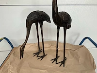 Kraanvogel decoratie beeld (2x) - afbeelding 2 van  5