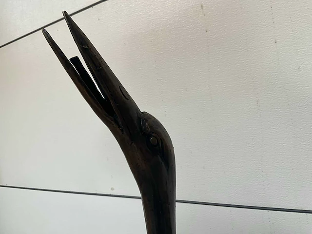 Kraanvogel decoratie beeld (2x) - afbeelding 4 van  5