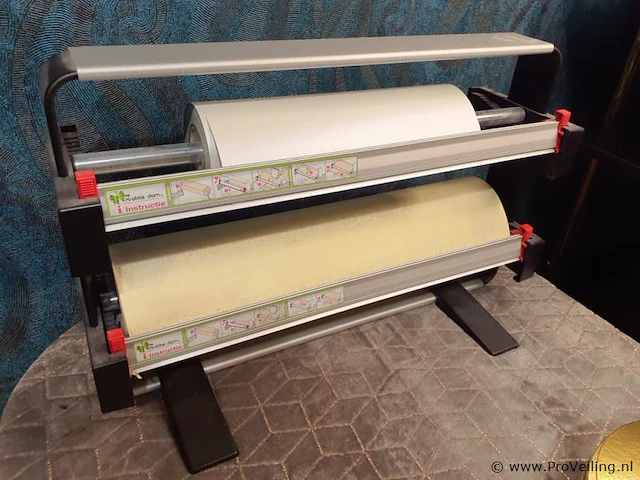 Krabbendam papierrolhouder met inpakpapier, incl. partij goudkleurig taartkartons - afbeelding 2 van  5