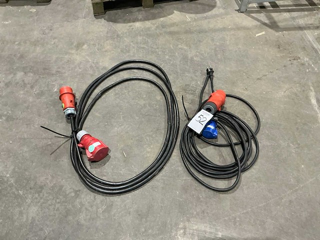 Krachtstroom kabel (2x) - afbeelding 2 van  4