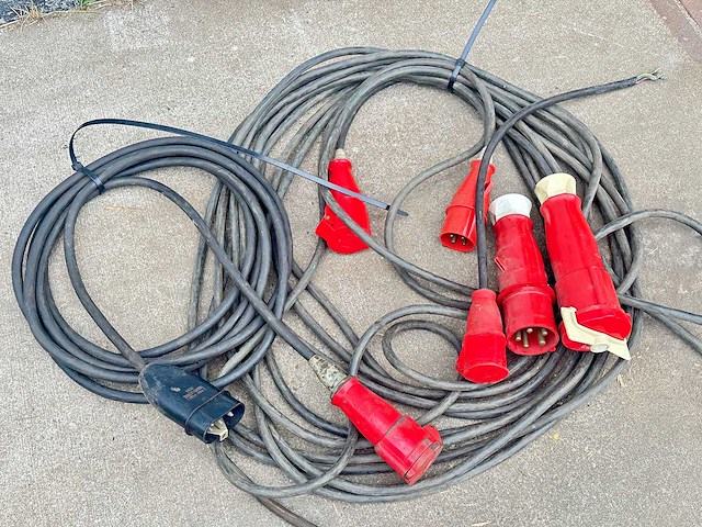Krachtstroom kabel (3x) - afbeelding 1 van  5