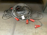 Krachtstroom kabel (3x) - afbeelding 1 van  2