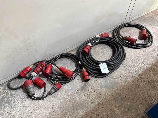 Krachtstroom kabel (6x) - afbeelding 1 van  4