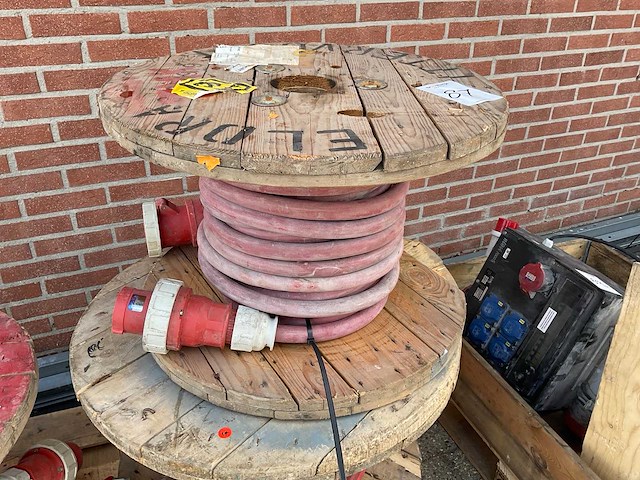 Krachtstroom kabel op haspel, 63a - afbeelding 1 van  2