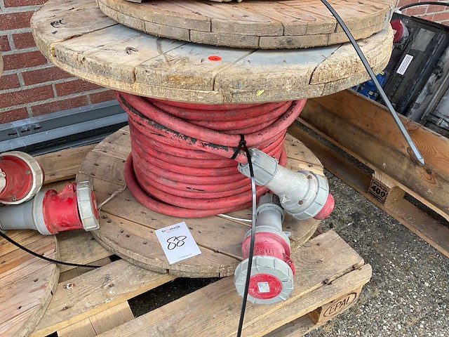 Krachtstroom kabel op haspel, 63a - afbeelding 1 van  2