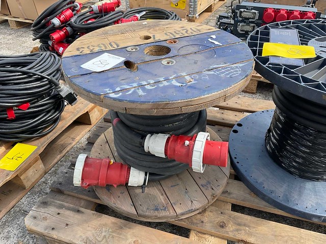 Krachtstroom kabel op haspel, 63a - afbeelding 1 van  2