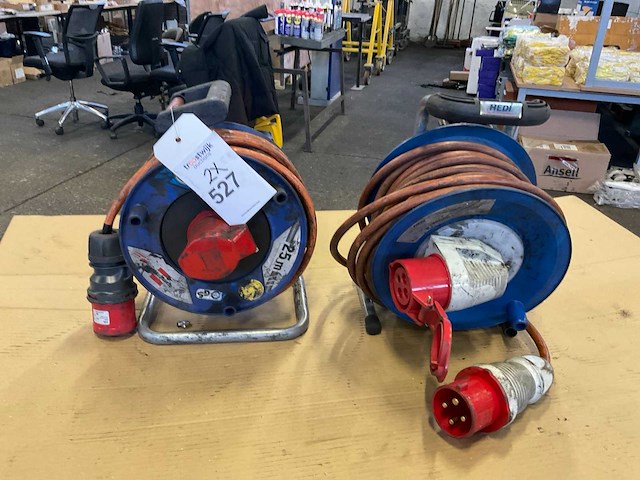 Krachtstroom verlengkabelhaspel (2x) - afbeelding 1 van  5