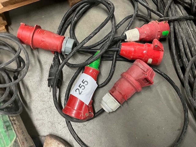 Krachtstroom verloopkabel (3x) - afbeelding 2 van  2