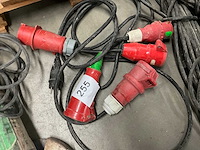Krachtstroom verloopkabel (3x) - afbeelding 2 van  2