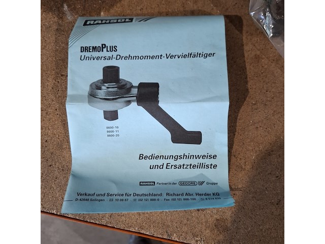 Krachtvermeerderaar, gedore rahsol, dremoplus 8600-11 - afbeelding 6 van  6