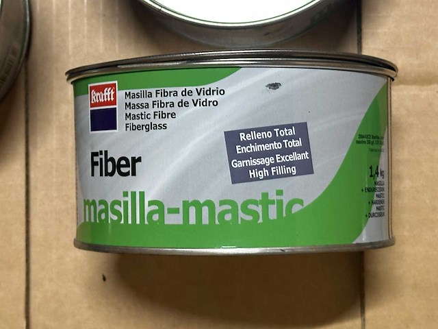 Krafft - partij blikken glasvezelplamuur / fiberglass filler (9x) - afbeelding 2 van  5