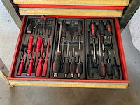 Kraft gereedschapswagen met inhoud - afbeelding 5 van  8