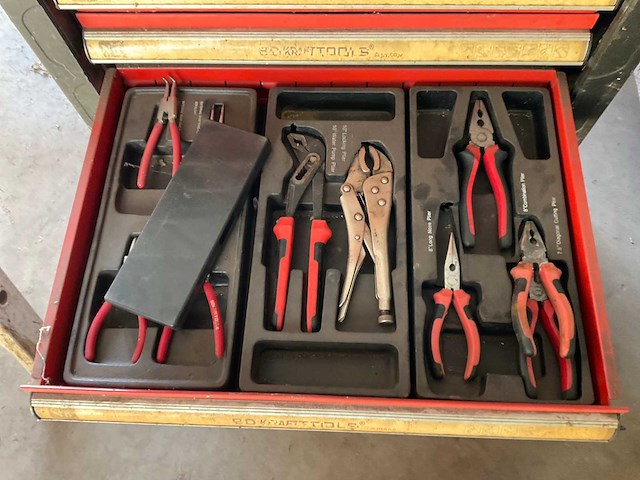 Kraft gereedschapswagen met inhoud - afbeelding 6 van  8