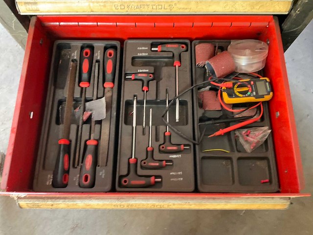 Kraft gereedschapswagen met inhoud - afbeelding 7 van  8