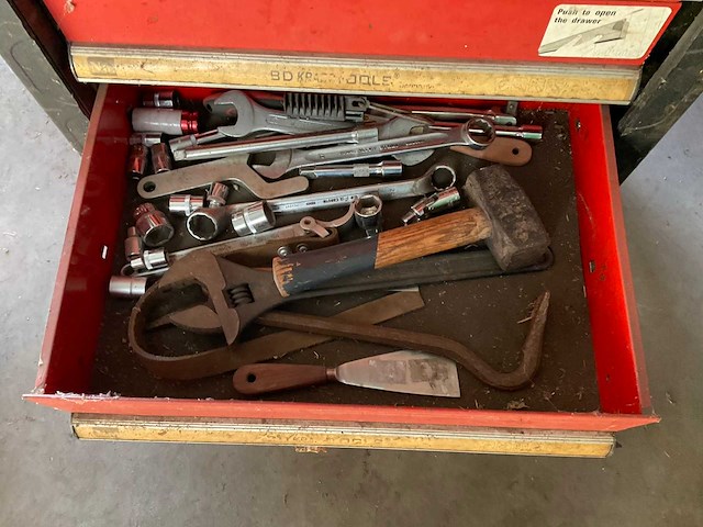 Kraft gereedschapswagen met inhoud - afbeelding 8 van  8