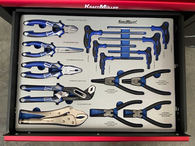Kraftmüller km-7/7 kingsize edition gereedschapswagen 261 pcs - afbeelding 2 van  2