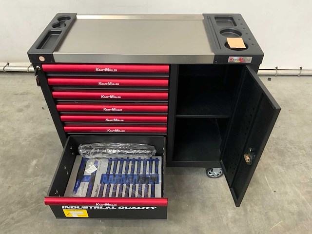 Kraftmüller km-7/7 kingsize edition gereedschapswagen 261 pcs - afbeelding 9 van  9