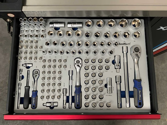 Kraftmüller km-7/7 kingsize edition gereedschapswagen 261 pcs - afbeelding 2 van  16