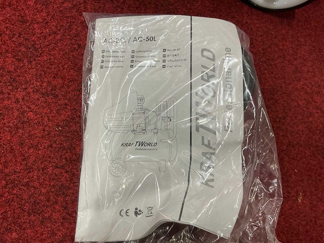 Kraftword ac-25l luchtcompressor nieuw - afbeelding 7 van  8