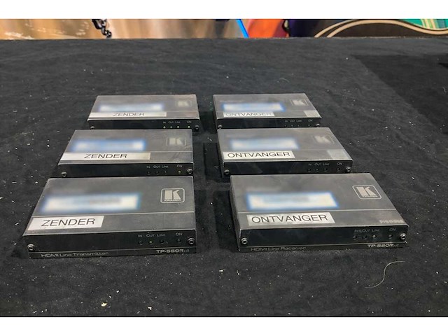 Kramer 3x tp-580r en 3x tp-580t hdmi over ip (4k hdbaset) - afbeelding 2 van  3