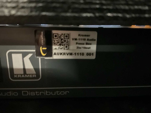 Kramer vm-1110 press box - afbeelding 4 van  4