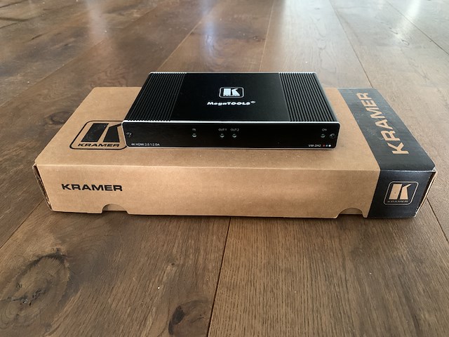Kramer vm-2h2 - hdmi splitter / distributeur, kramer, vm-2h2, zwart, 2026 - afbeelding 2 van  8