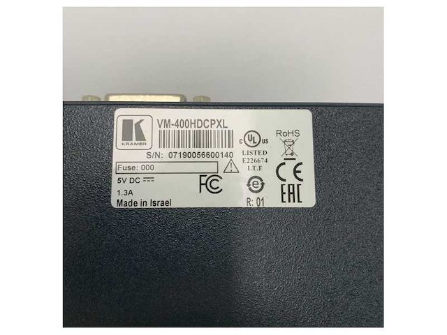 Kramer vm-400hdcpxl high-definition multi-output video splitter for maritime and industrial use - afbeelding 5 van  8