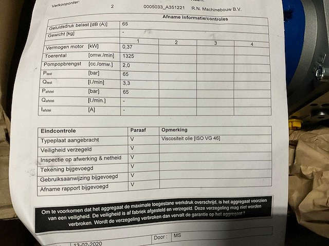 Kramp hydrauliek aggregaat (3x) - afbeelding 2 van  4