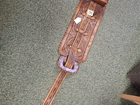 Krantenwandhouder echt leer 140 cm - afbeelding 1 van  3
