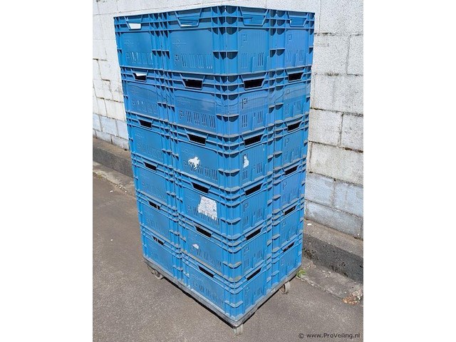 Kratten - 24 stuks op onderwagen - afbeelding 2 van  3