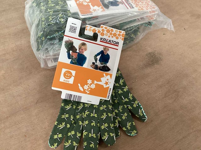 Kreator kinder tuinhandschoen krtk001 (81x) - afbeelding 1 van  2