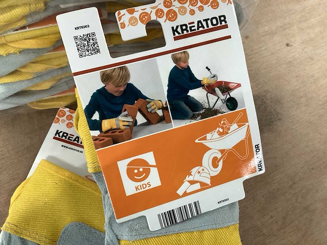 Kreator kinder werkhandschoen krtk002 (32x) - afbeelding 2 van  3
