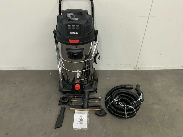 Kremer - 100 l - industriële stofzuiger nat/droog -geintegreerd stopcontact - afbeelding 1 van  8