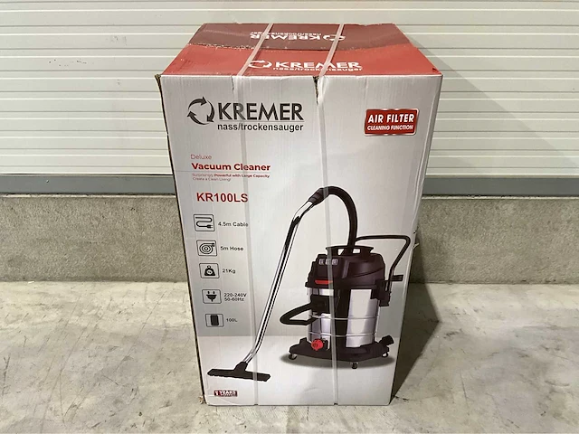 Kremer - 2026 - 100 liter - industriële stofzuiger - afbeelding 4 van  7