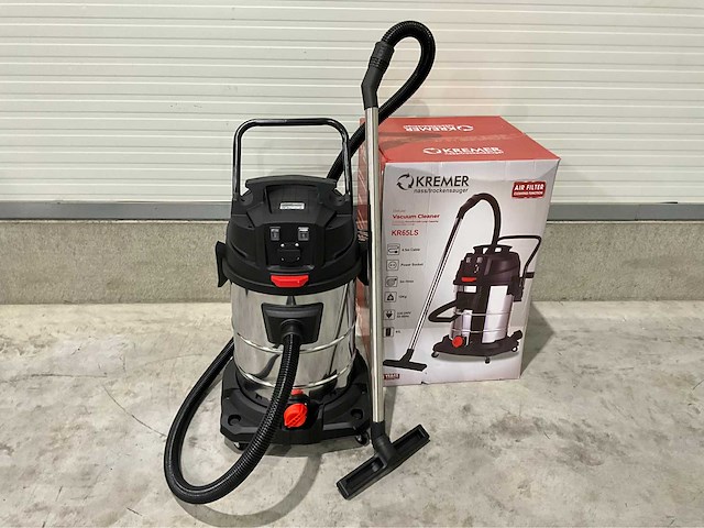 Kremer - 2026 - 65 liter rood - industriële stofzuiger - afbeelding 2 van  5