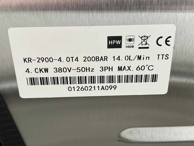 Kremer - 2026 - kr2900 - hogedrukreiniger - afbeelding 15 van  26