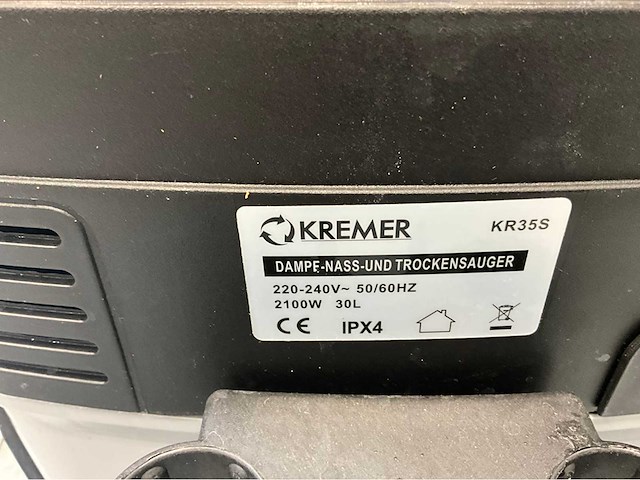 Kremer - 2026 - kr35s - industriële stofzuiger - retourgoed - afbeelding 5 van  7