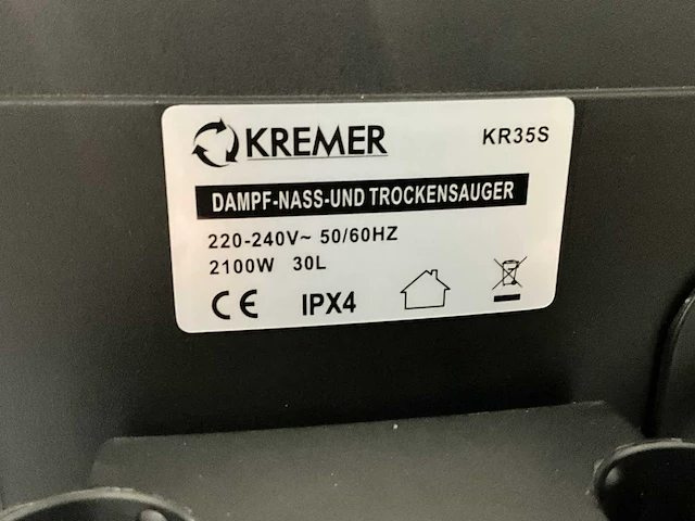 Kremer - 2026 - kr35s - industriële stofzuiger - afbeelding 3 van  14