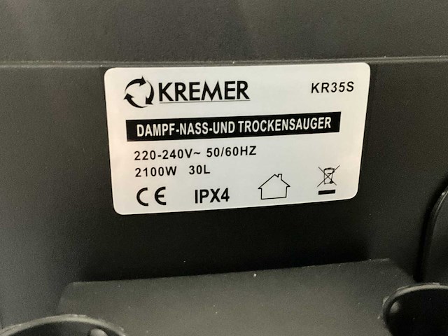 Kremer - 2026 - kr35s - industriële stofzuiger - afbeelding 5 van  8