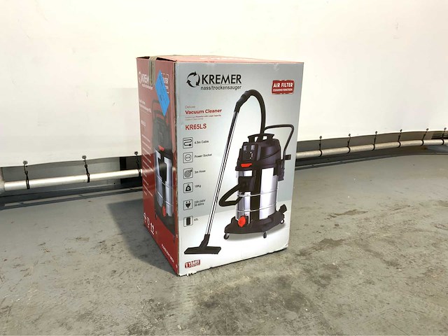 Kremer - 65l - industriële stofzuiger nat/droog - geintegreerd stopcontact - afbeelding 9 van  9