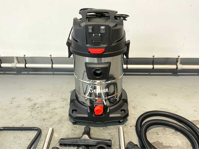 Kremer - 65l - industriële stofzuiger nat/droog, geintegreerd stopcontact - afbeelding 1 van  8