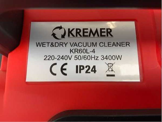 Kremer - kr60l-4 - industriële stofzuiger - - afbeelding 18 van  21