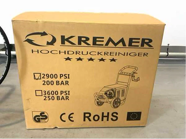 Kremer 2900 psi - hogedrukreiniger - 200 bar - 840l/hr - 4kw - afbeelding 3 van  27