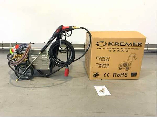 Kremer 2900 psi - hogedrukreiniger - 200 bar - 840l/hr - 4kw - afbeelding 4 van  25